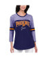 Фото #1 товара Women's Purple Phoenix Suns Play the Game Three-Quarter Sleeve T-shirt