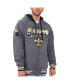 Фото #2 товара Men's Black, Gold New Orleans Saints Commemorative Reversible Full-Zip Jacket