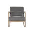 Rocking Chair DKD Home Decor Natural Dark grey Polyester Rubber wood Sixties 66 x 85 x 81 cm