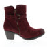 Фото #1 товара Earth Origins Tori Womens Red Suede Zipper Ankle & Booties Boots 6