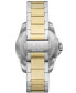 ფოტო #3 პროდუქტის Men's Spencer Three Hand Date Two-Tone Stainless Steel Watch 44mm