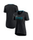 ფოტო #4 პროდუქტის Women's Black San Jose Sharks Authentic Pro Locker Room T-shirt