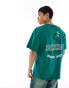 Dickies cascade lock short sleeve back print t-shirt in dark green- exclusive to asos