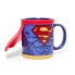 Фото #3 товара Thumbs Up Superman Mug with Cape - Single - 0.25 L - Blue - Red - Ceramic - Silicone - Universal - 1 pc(s)