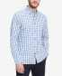 ფოტო #1 პროდუქტის Men's Flex Small Check Long-Sleeve Button-Down Shirt