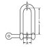 Фото #2 товара EUROMARINE A4 Long Straight Shackle