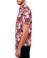 Men's Regular Fit Non-Iron Performance Stretch Floral Button-Down Shirt Красный, 2XL - фото #3