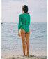 Фото #8 товара Women's Anna Cutout Long Sleeve One Piece Swimsuit