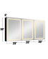 Фото #8 товара Зеркало Simplie Fun медицинское с LED-подсветкой 60x30 дюймов двойное, накладное.