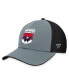 ფოტო #4 პროდუქტის Men's Gray, Black Washington Capitals Authentic Pro Home Ice Trucker Adjustable Hat
