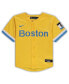 Фото #3 товара Футболка для малышей Nike Золотая Boston Red Sox MLB City Connect Replica Team Jersey