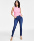 Фото #1 товара Women's High-Rise Side-Slit Skinny Jeans, Created for Macy's