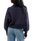 ფოტო #2 პროდუქტის Women's Patterned Easy Street Cropped Sweater