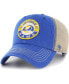 Men's Royal, Natural Los Angeles Rams Notch Trucker Clean Up Adjustable Hat