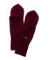 Amicale Cashmere Waffle Knit Cashmere Gloves Women's Purple