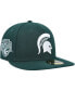 Фото #2 товара Men's Green Michigan State Spartans Patch 59FIFTY Fitted Hat