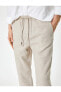 Фото #5 товара Beli Bağcıklı Pantolon Normal Bel Cep Detaylı