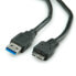 Фото #6 товара ROLINE USB 3.0 Cable - A - Micro B - M/M 0.15 m - 0.15 m - USB A - Micro-USB B - USB 3.2 Gen 1 (3.1 Gen 1) - Black