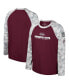 ფოტო #1 პროდუქტის Big Boys Maroon, Camo Mississippi State Bulldogs OHT Military-Inspired Appreciation Dark Star Raglan Long Sleeve T-shirt