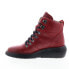 Фото #3 товара Fly London Bika BIKA501FLY-003 Womens Red Leather Lace Up Casual Dress Boots