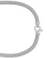 ფოტო #4 პროდუქტის Amethyst (9 ct. t.w.) & White Topaz Accent (3/8 ct. t.w.) Weave Link 18" Collar Necklace in Sterling Silver