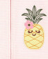 Фото #13 товара Toddler 1-Piece Pineapple 100% Snug Fit Cotton Romper Pajamas 5T