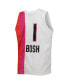 ფოტო #4 პროდუქტის Big Boys Chris Bosh White Miami Heat 2011-12 Hardwood Classics Swingman Jersey