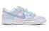 【定制球鞋】 Nike Dunk Low 字母 低帮 板鞋 GS 灰蓝 / Кроссовки Nike Dunk Low FD1232-002