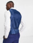 Фото #5 товара Harry Brown wedding linen mix waistcoat in navy