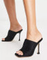 Topshop – Rose – Mules in Schwarz mit Stilettoabsatz