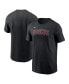 Фото #1 товара Men's Black Arizona Diamondbacks Wordmark T-shirt