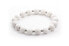 White jade bead bracelet MINK31 / 17