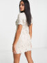 Фото #3 товара Collective the Label exclusive disc sequin mini dress in champagne