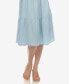 ფოტო #4 პროდუქტის Women's Sleeveless Tiered Chambray Midi Dress