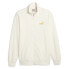 Фото #3 товара Puma Essential Minimal Gold Velour Full Zip Track Jacket Mens Off White Casual A