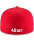 Фото #3 товара Men's Scarlet San Francisco 49ers Omaha Throwback 59FIFTY Fitted Hat