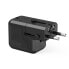 Фото #10 товара Uniwersalna ładowarka podróżna USB-C USB-A PD 20W wtyczki USA EU UK AU czarna