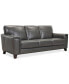 Фото #4 товара Brayna 88" Classic Leather Sofa, Created for Macy's