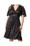 Plus Size Starry Sequined Lace Cocktail Dress