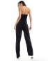 Фото #4 товара NA-KD velvet jumpsuit in black