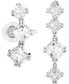 ფოტო #1 პროდუქტის Silver-Tone Crystal Mismatch Earrings