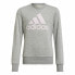 Серая спортивная толстовка для девочек Adidas Essentials 8-9 лет - фото #9