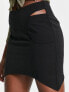 Фото #1 товара Urban Revivo co-ord thong detail mini skirt in black