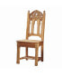 Фото #1 товара Sudbury Hand-Carved Solid Pine Gothic Side Chair
