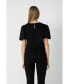 ფოტო #2 პროდუქტის Women's Textured Puff Sleeve Top