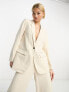 Фото #1 товара Object tailored blazer co-ord in sandshell