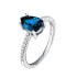 Elegant silver ring with zircons Tesori SAIW2040