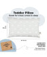 Фото #2 товара 1pk Toddler Pillow, Soft Organic Cotton Toddler Pillows for Sleeping, 13X18 Kids Pillow