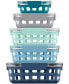 Фото #3 товара Duraglass Mixed 10-Pc. Food Storage Container Set, Blue