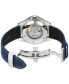ფოტო #4 პროდუქტის Men's Swiss Automatic DS Action Day-Date Powermatic 80 Blue Synthetic Strap Watch 41mm